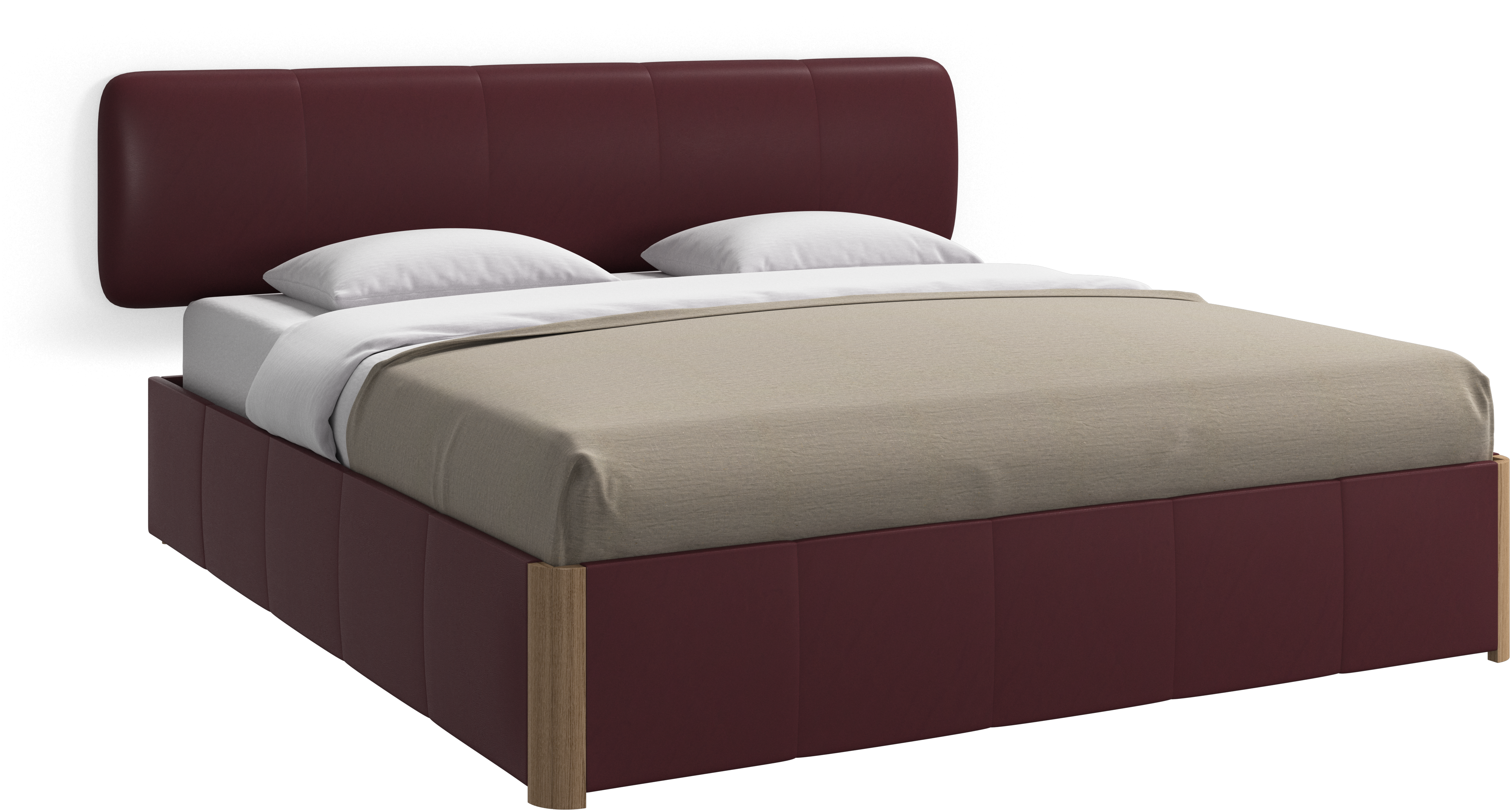 デザイナーベッド | デンマークデザインの家具 - レッド | ボーコンセプト